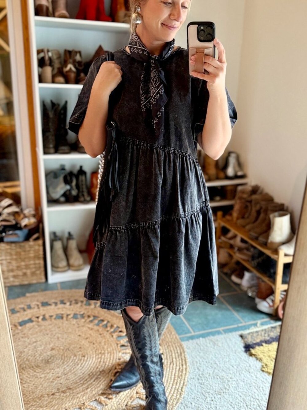 NWT Annette Mineral Washed Denim Dress